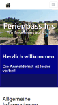 Mobile Screenshot of ferienpass-ins.ch